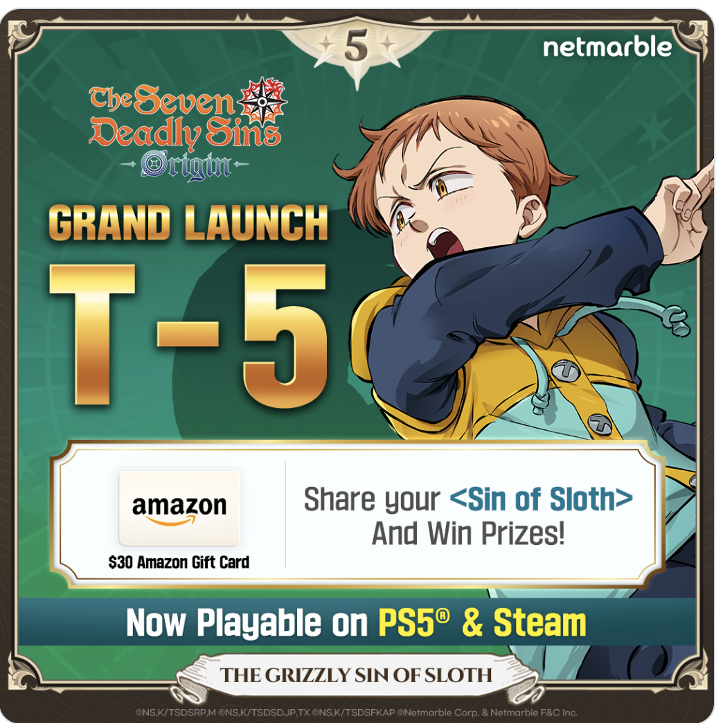 七大罪 Origin Grand Launch T-5 活动配图